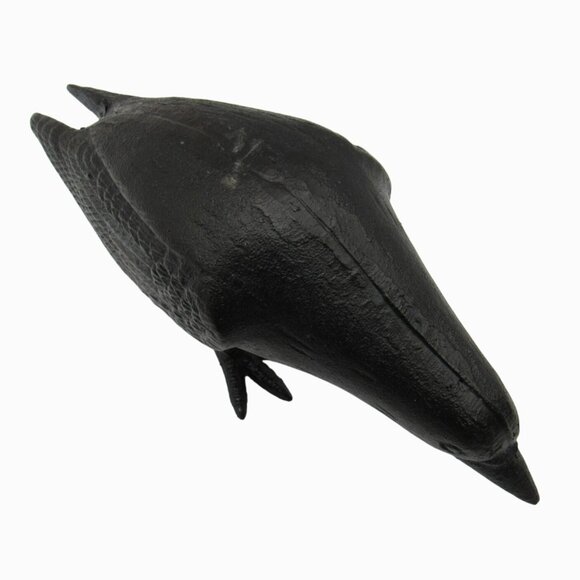 Cast Iron CROW or RAVEN with Head Down Black Rustic Finish Home And Garden 10" - Picture 3 of 11